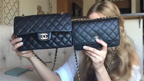 chanel mini flap bag vs woc|chanel wallet sizes.